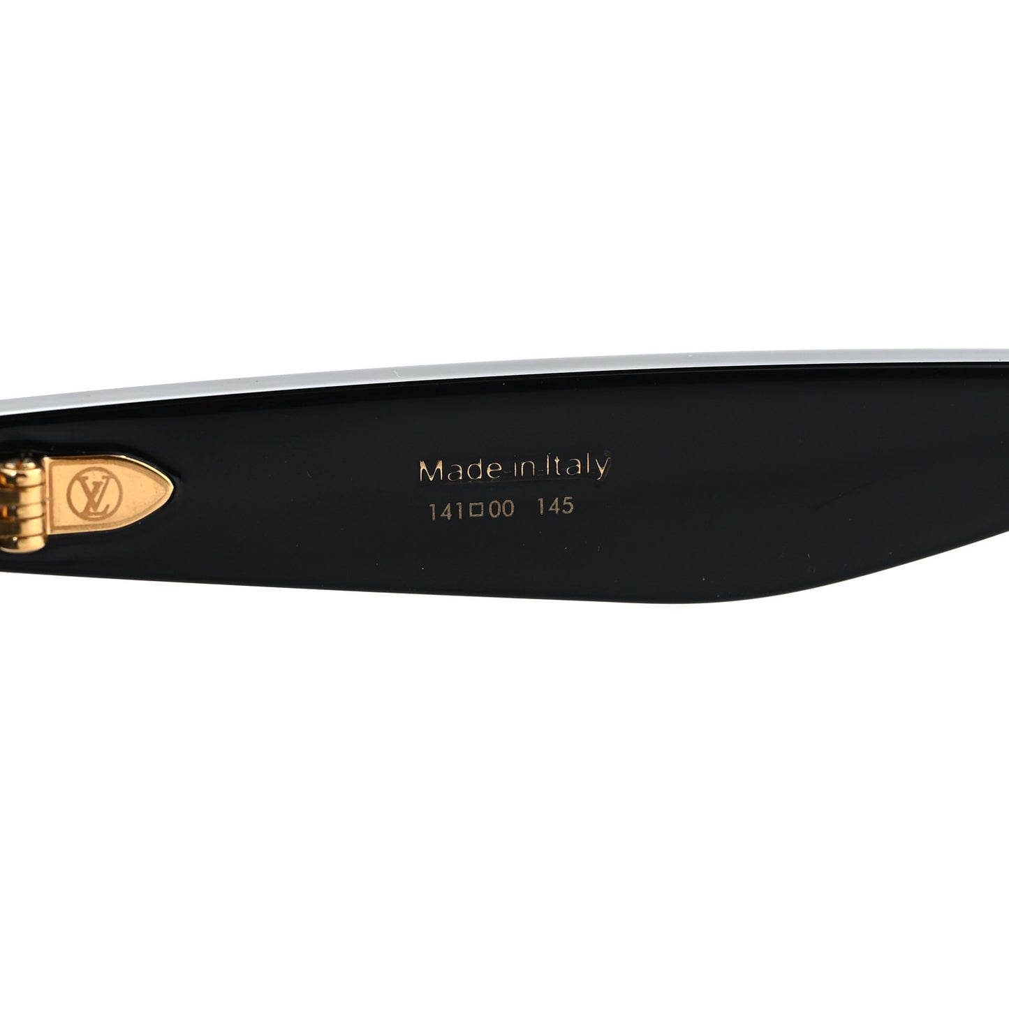 Acetate Nylon LV Script Square Sunglasses Z2970W Black
