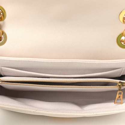 Louis Vuitton Calfskin LV New Wave Chain Bag Ivory 5 of 9