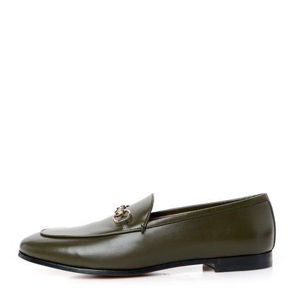 Gucci Calfskin Womens Jordaan Loafers 39.5 Luscious Green 1 of 10