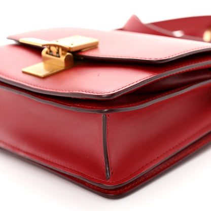 Celine Box Calfskin Small Classic Box Flap Bag Red 9 of 9