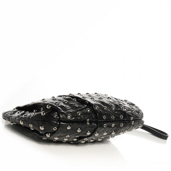 Prada Nappa Grommets Clutch Wristlet Nero Black 5 of 20