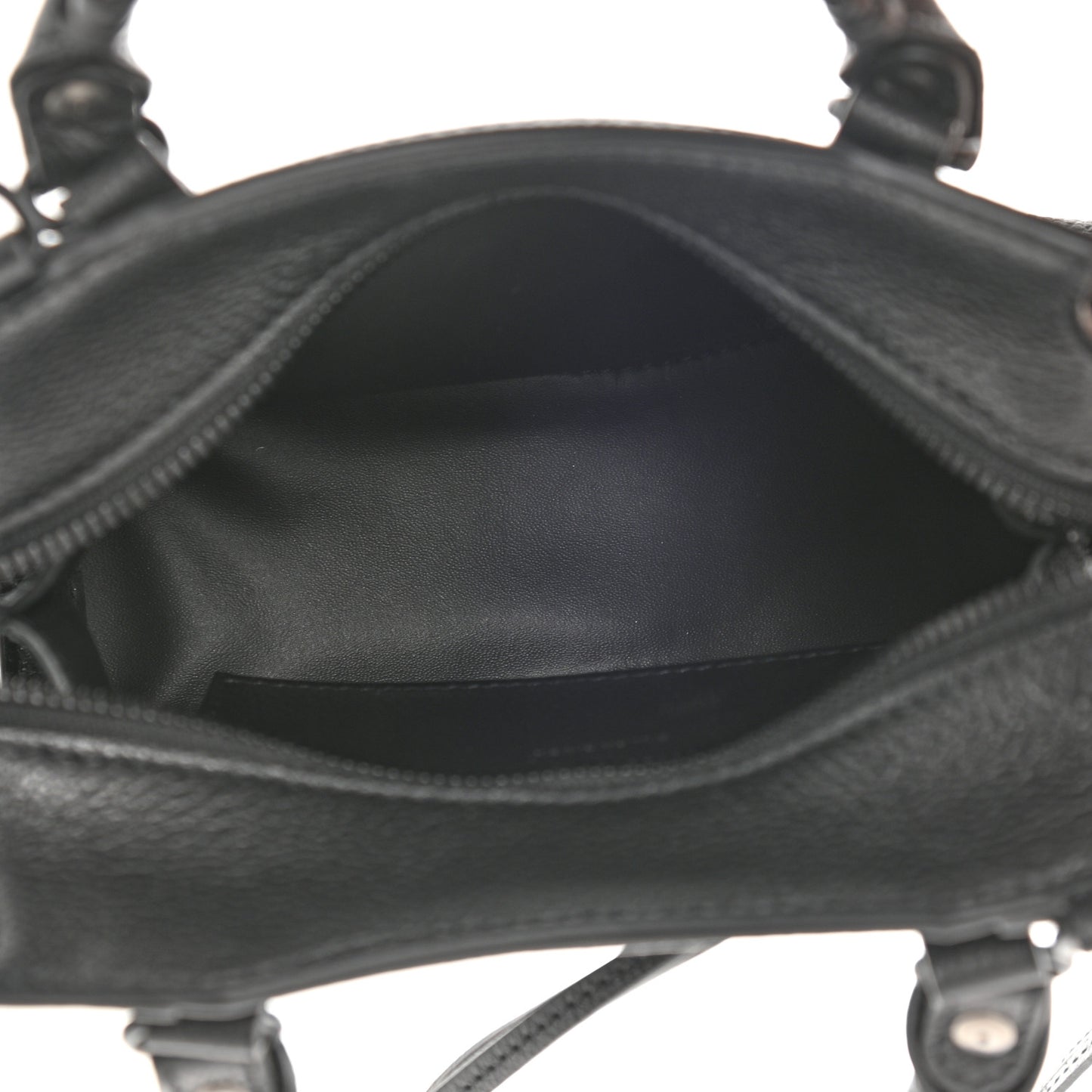 Grained Calfskin Neo Classic Black Hardware Mini City Black