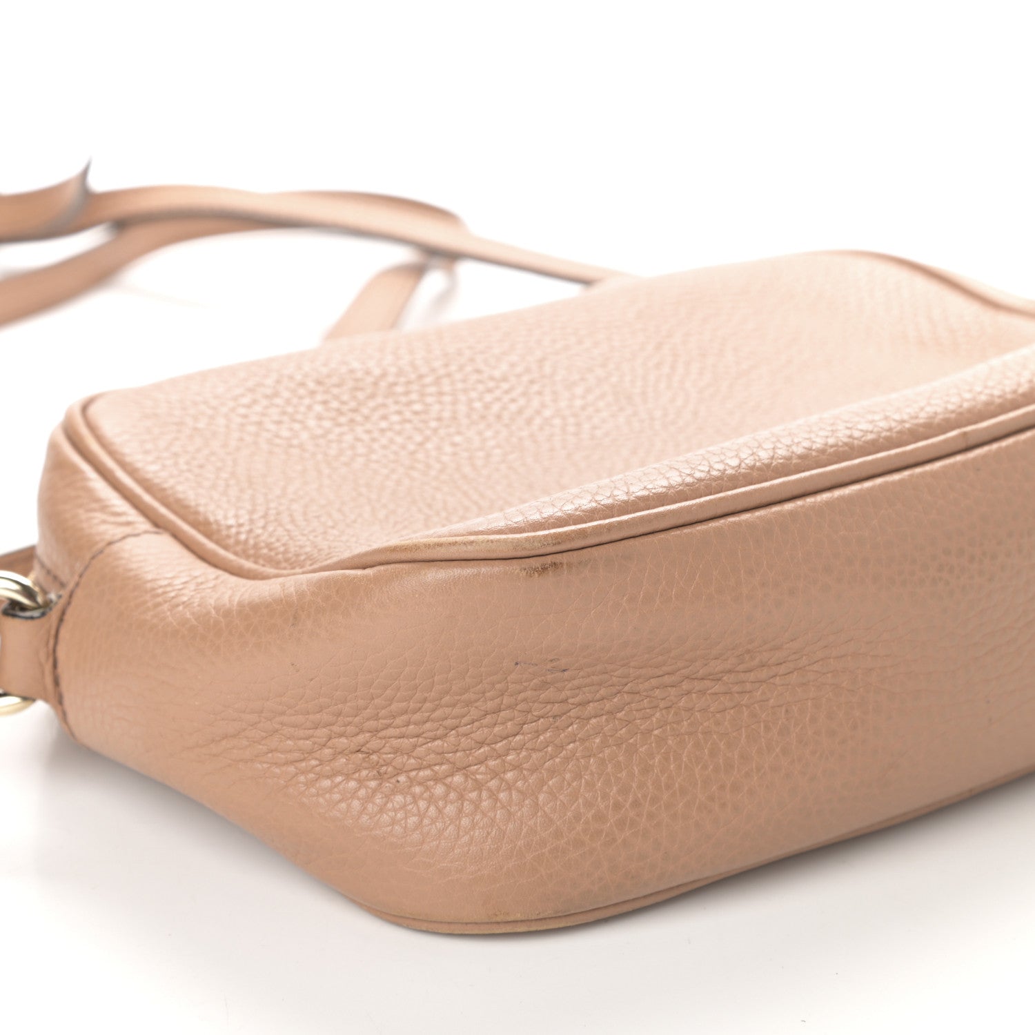 Gucci Pebbled Calfskin Small Soho Disco Bag Camelia 9 of 11