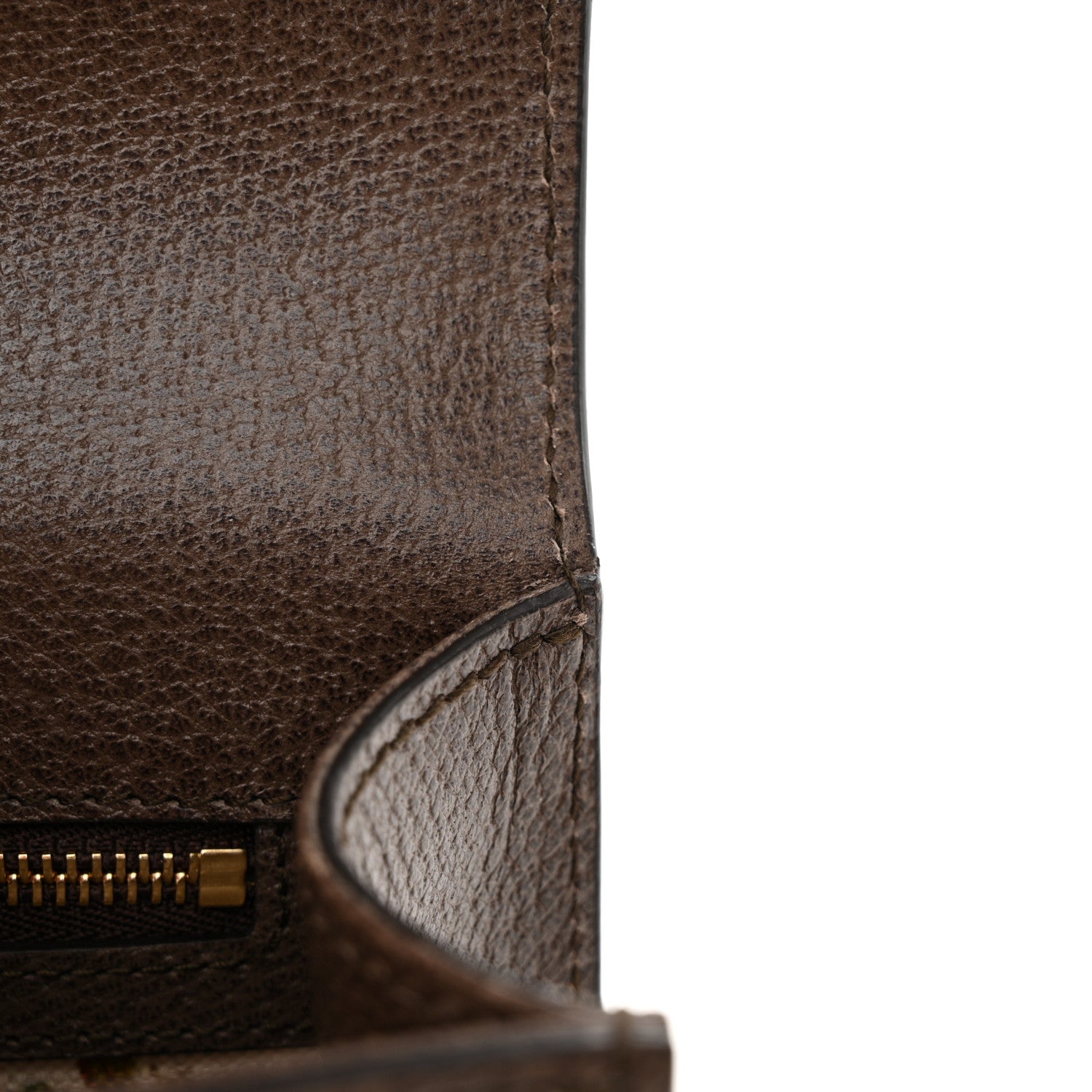 Gucci Calfskin Embroidered Sylvie Belt Bag 85 34 Brown 11 of 13