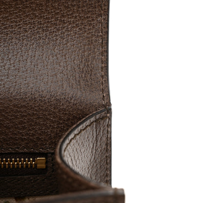 Gucci Calfskin Embroidered Sylvie Belt Bag 85 34 Brown 11 of 13