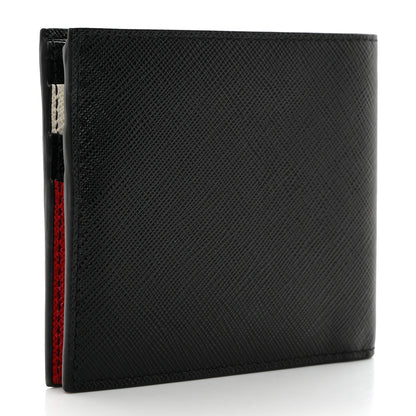 Prada Saffiano Bi-Fold Wallet Black 3 of 8