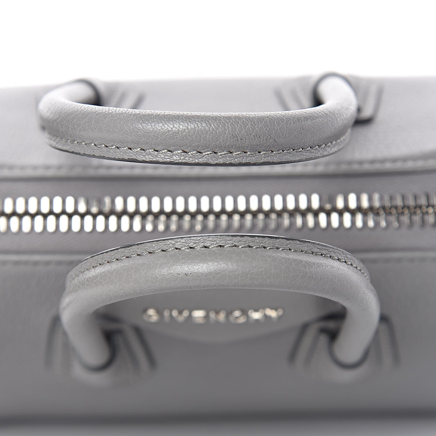Givenchy Sugar Goatskin Mini Antigona Pearl Grey 16 of 19