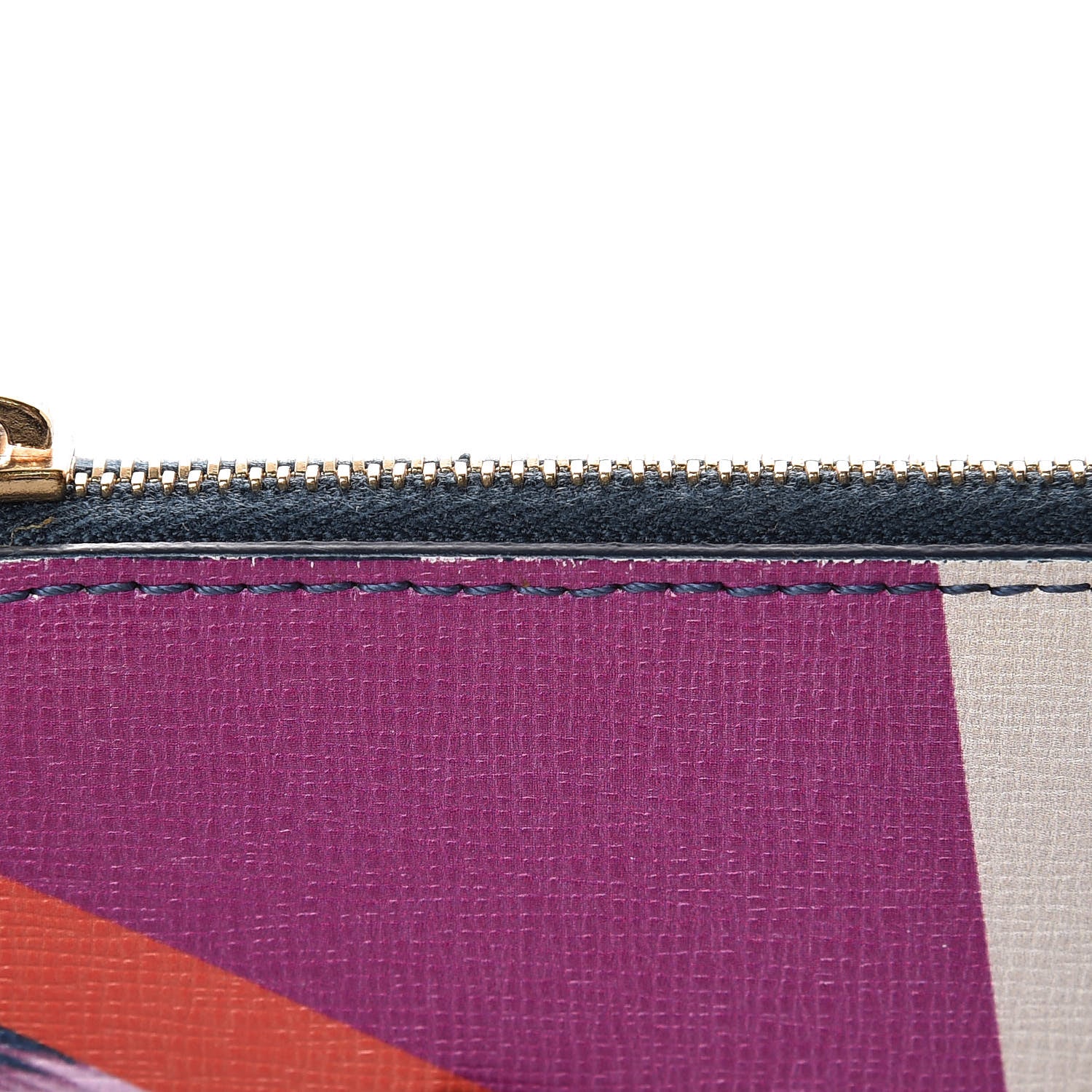Fendi Vitello Elite Crystal Eye Monster Coin Pouch Key Case Cobalt Multicolor 8 of 9