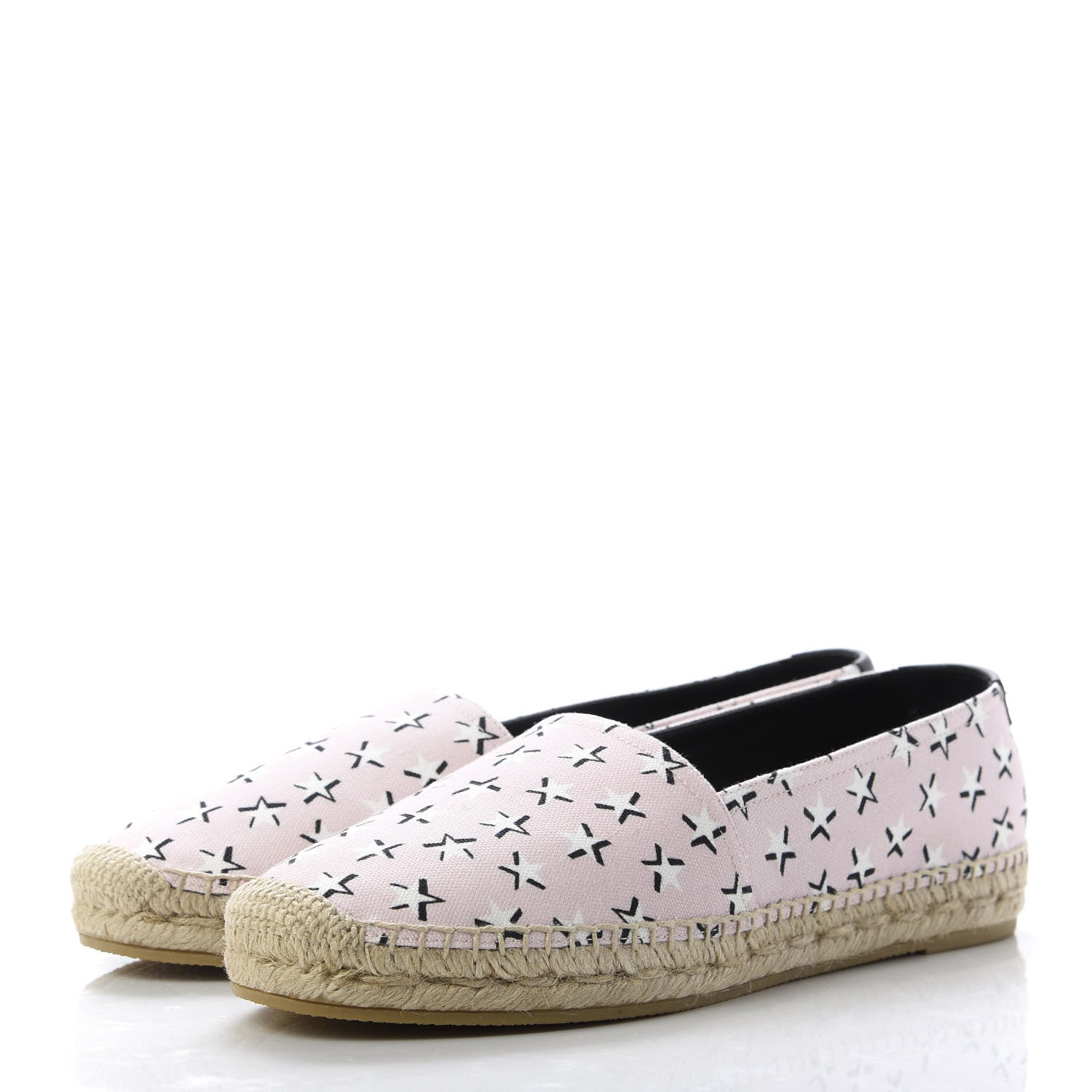 Saint Laurent Canvas Star Fun Espadrilles 38.5 Pink 3 of 10