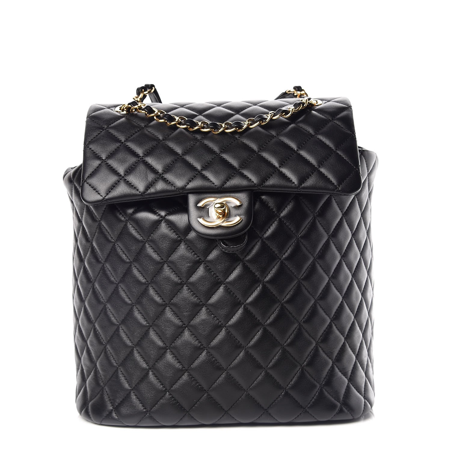 Chanel Lambskin Quilted Large Urban Spirit Backpack Black 1 of 10