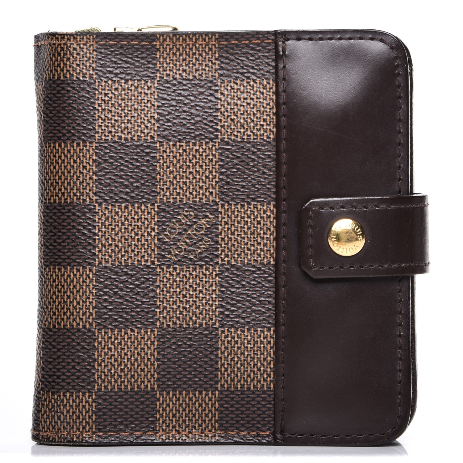 Louis Vuitton Damier Ebene Zippe Zipped Compact Wallet 1 of 8