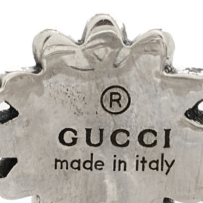 Gucci Sterling Silver Mother of Pearl Double G Marmont Flower Ring 51 5.75 5 of 6