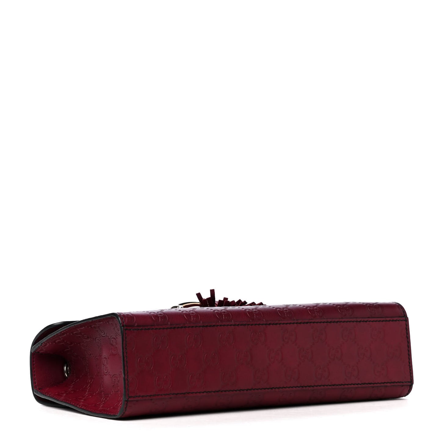Soft Guccissima Medium Emily Chain Shoulder Bag Classic Ruby