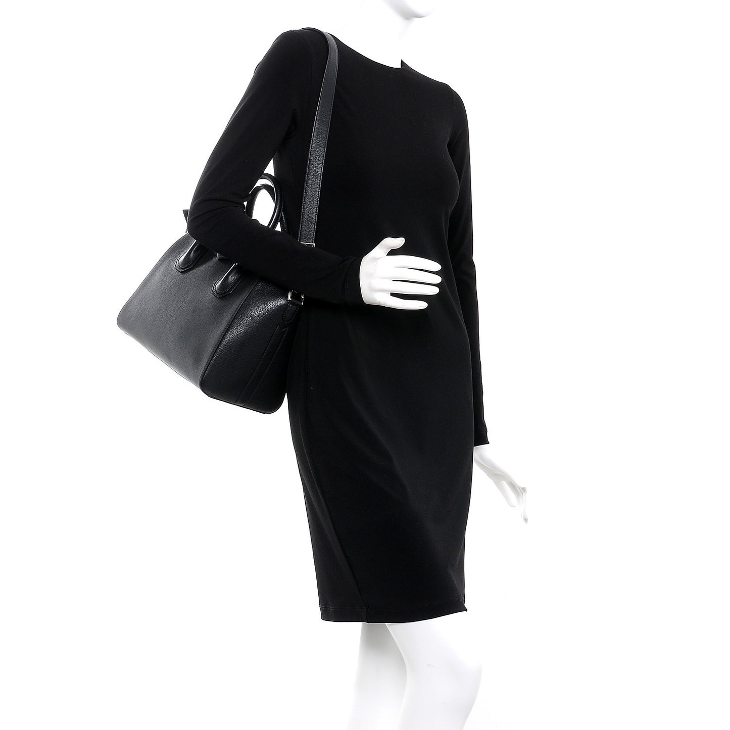 Sugar Goatskin Small Antigona Black