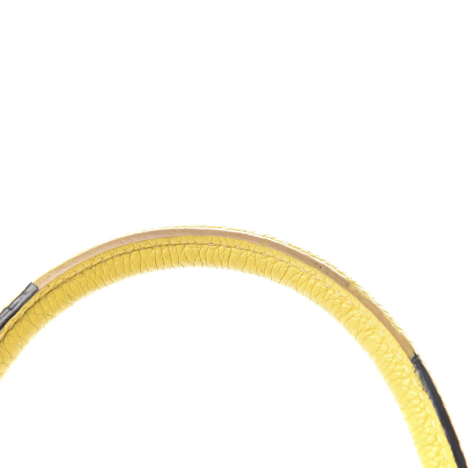 Celine Drummed Calfskin Micro Luggage Citron 9 of 14