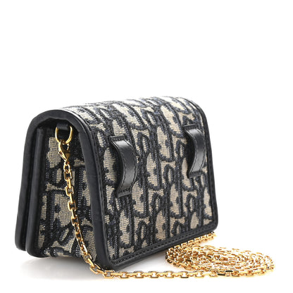 Christian Dior Oblique Nano 30 Montaigne Pouch Blue 3 of 10