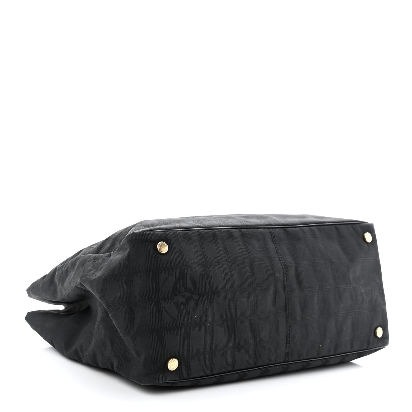 Nylon Medium Travel Tote Black