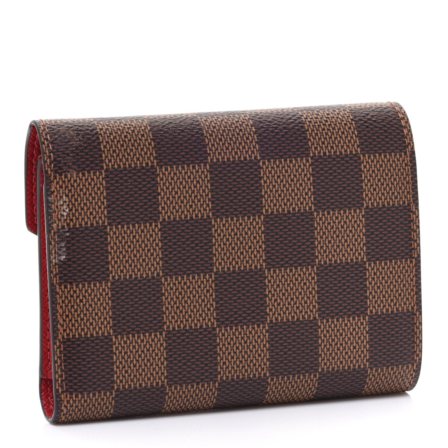 Damier Ebene Victorine Wallet Cherry