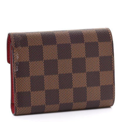 Louis Vuitton Damier Ebene Victorine Wallet Cherry 3 of 8