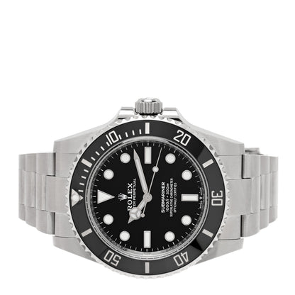 Rolex Stainless Steel 41mm Oyster Perpetual Submariner Watch Black 124060 2 of 5