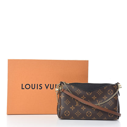 Louis Vuitton Monogram Pallas Clutch Black 10 of 10