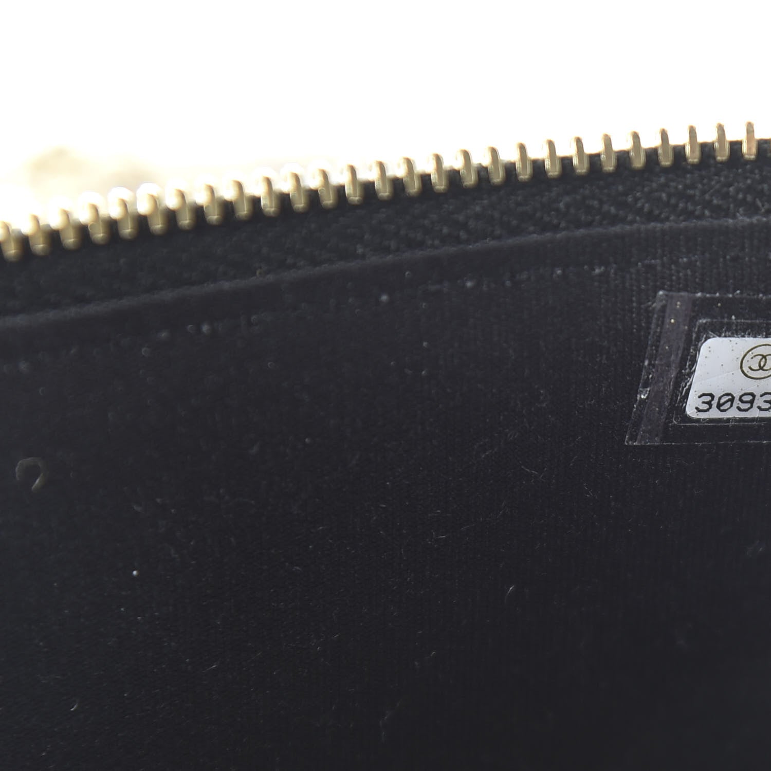 Chanel Raffia Jute Striped Small Vanity Case With Chain Black Beige 9 of 11