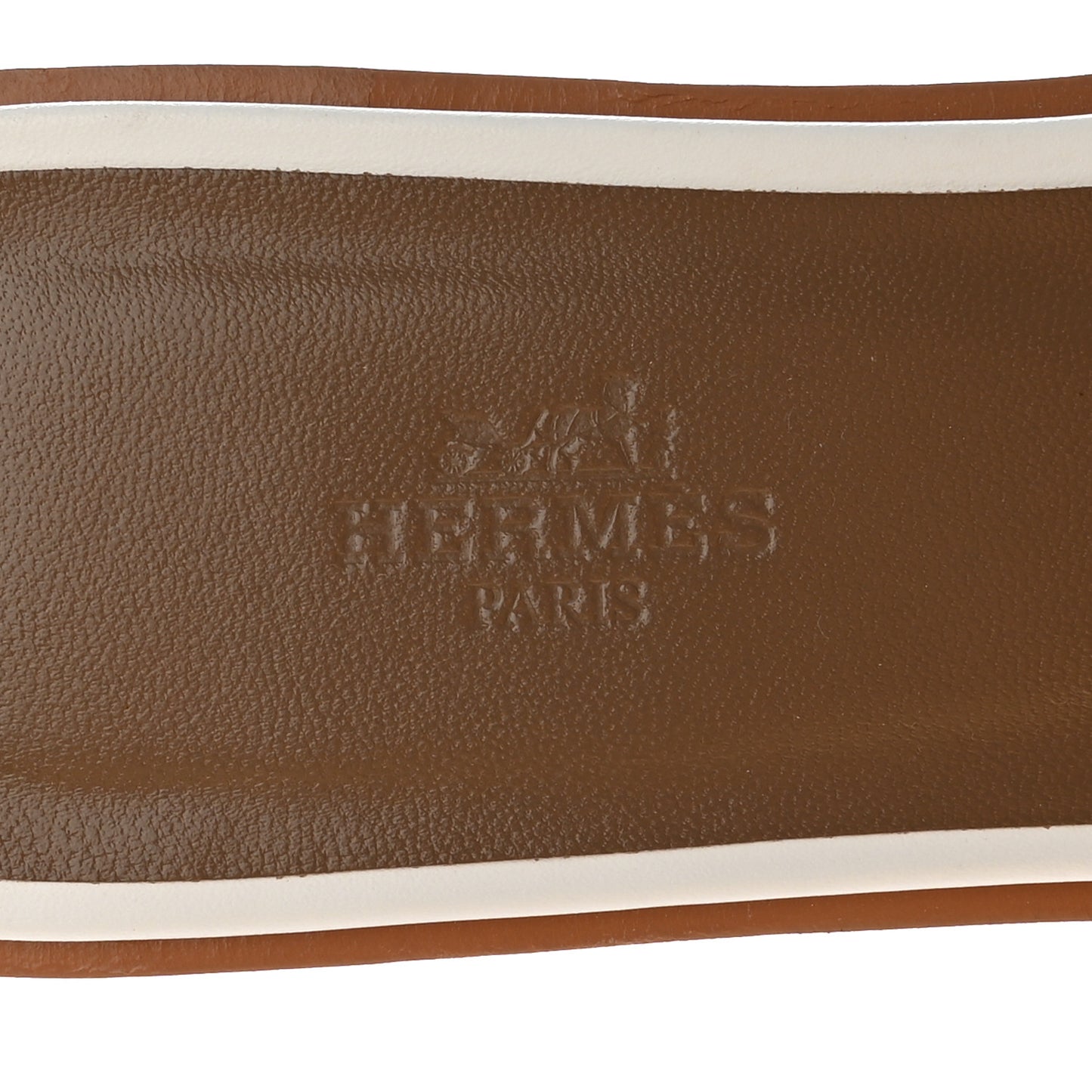 Box Calfskin Oran Sandals 38 White