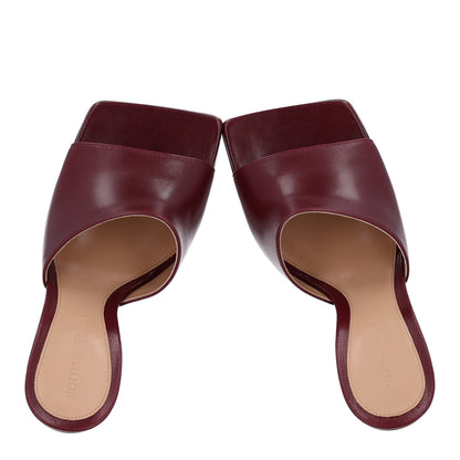 Bottega Veneta Lambskin Stretch Mule Sandals 35 Barolo 3 of 10