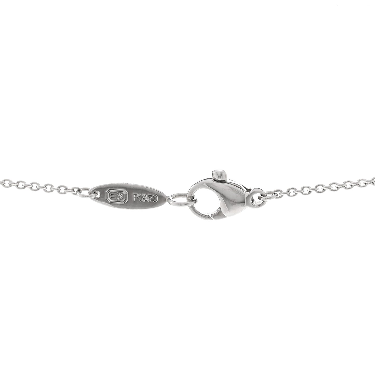 Platinum Diamond Infinite Lily Cluster Pendant Necklace