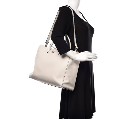 Prada City Calf Shopping Tote White 2 of 10