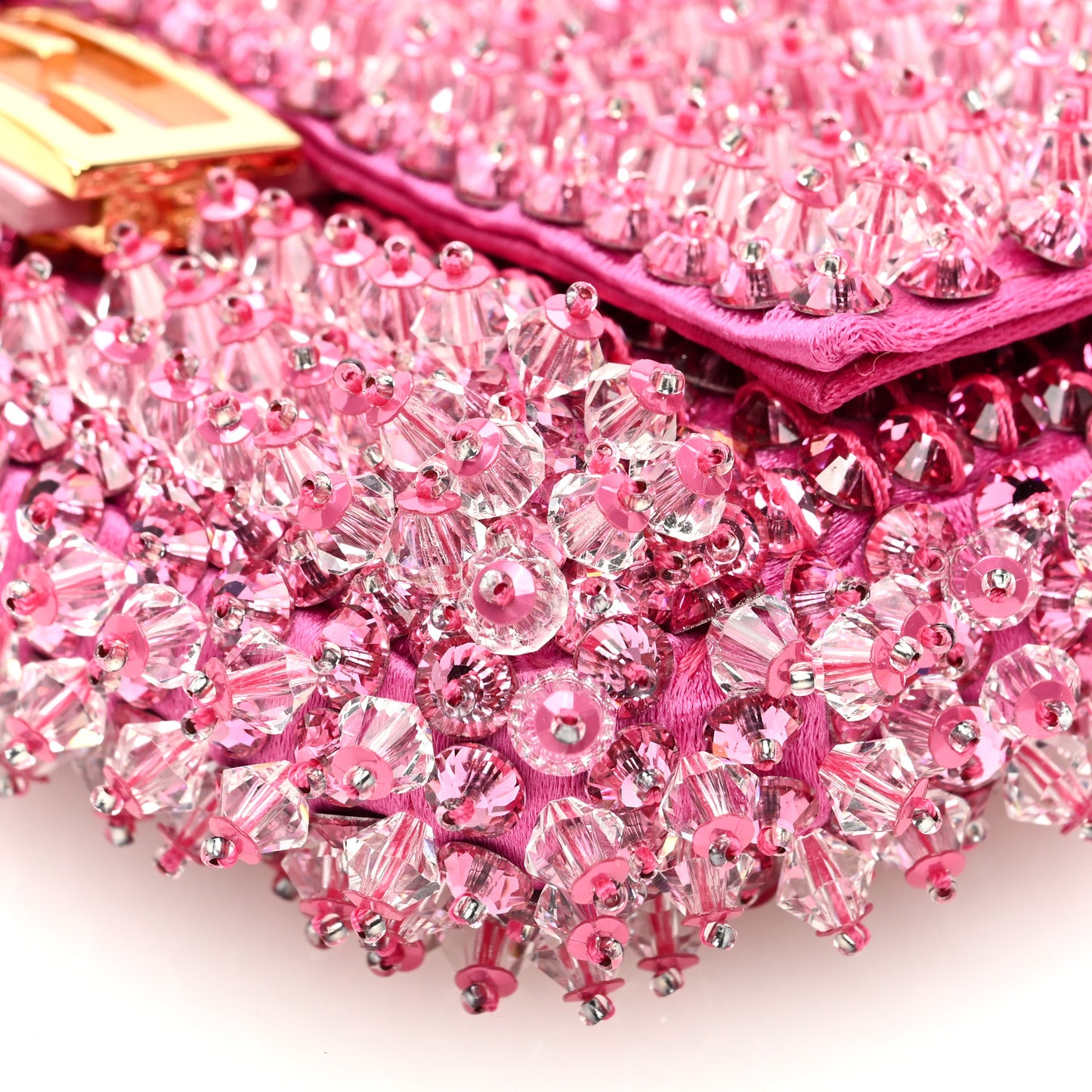 Satin Crystal Beaded Nano Baguette Charm Orchidea