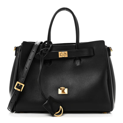 Balenciaga Smooth Calfskin Small Bel Air Carry All Bag Black 1 of 10