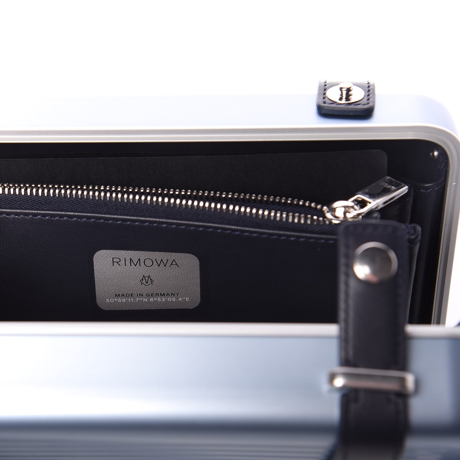 Christian Dior X RIMOWA Aluminum Personal Clutch On Strap Bleu 5 of 8