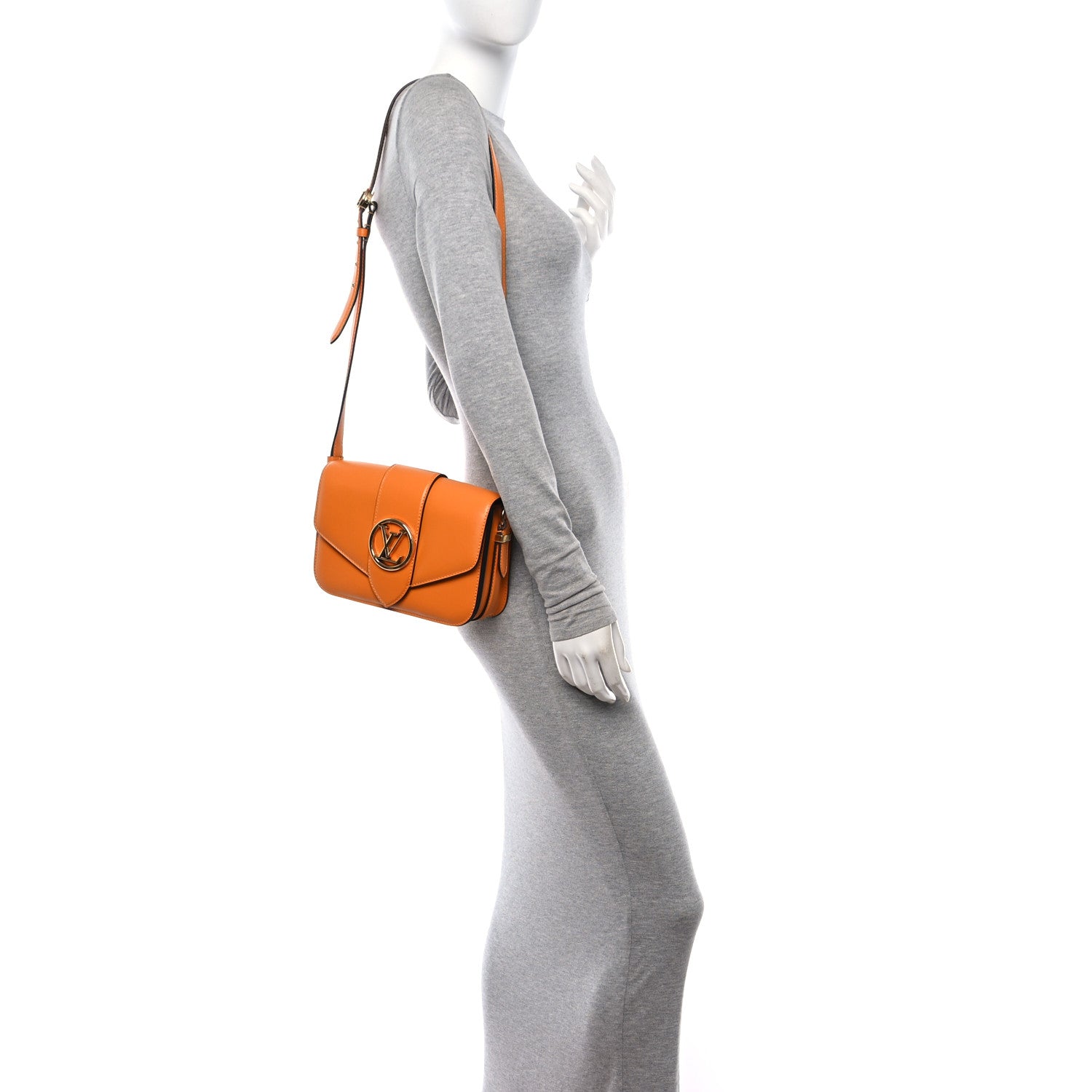 Louis Vuitton Smooth Calfskin LV Pont 9 Summer Gold 3 of 10