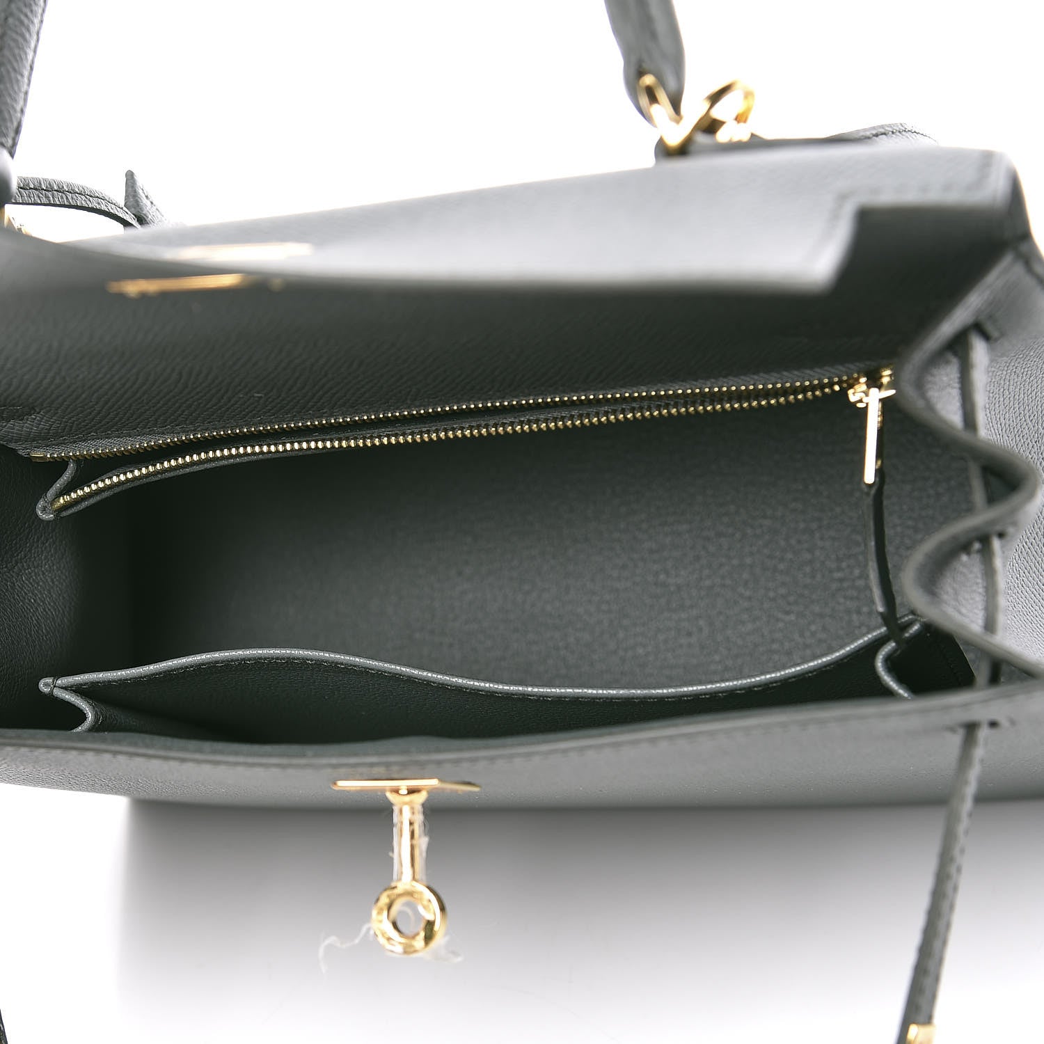 Hermes Epsom Kelly Sellier 25 Vert Amande 7 of 39