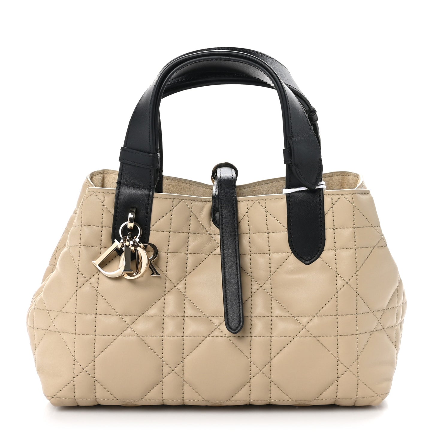 Calfskin Macrocannage Small Toujours Beige