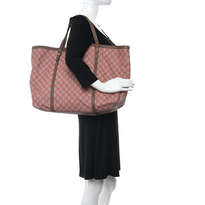 Gucci GG Supreme Monogram Large Nice Tote Red 2 of 10