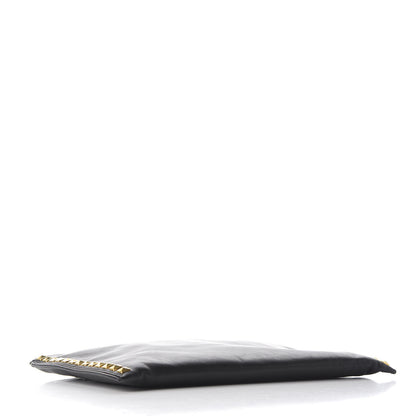 Miu Miu Soft Calf Studded Zip Pouch Black 3 of 9