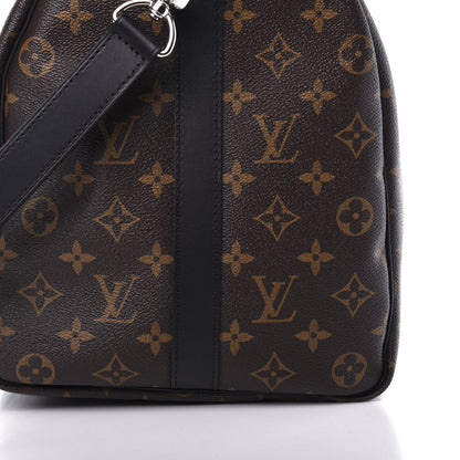 Louis Vuitton Monogram Macassar Keepall Bandouliere 45 9 of 9