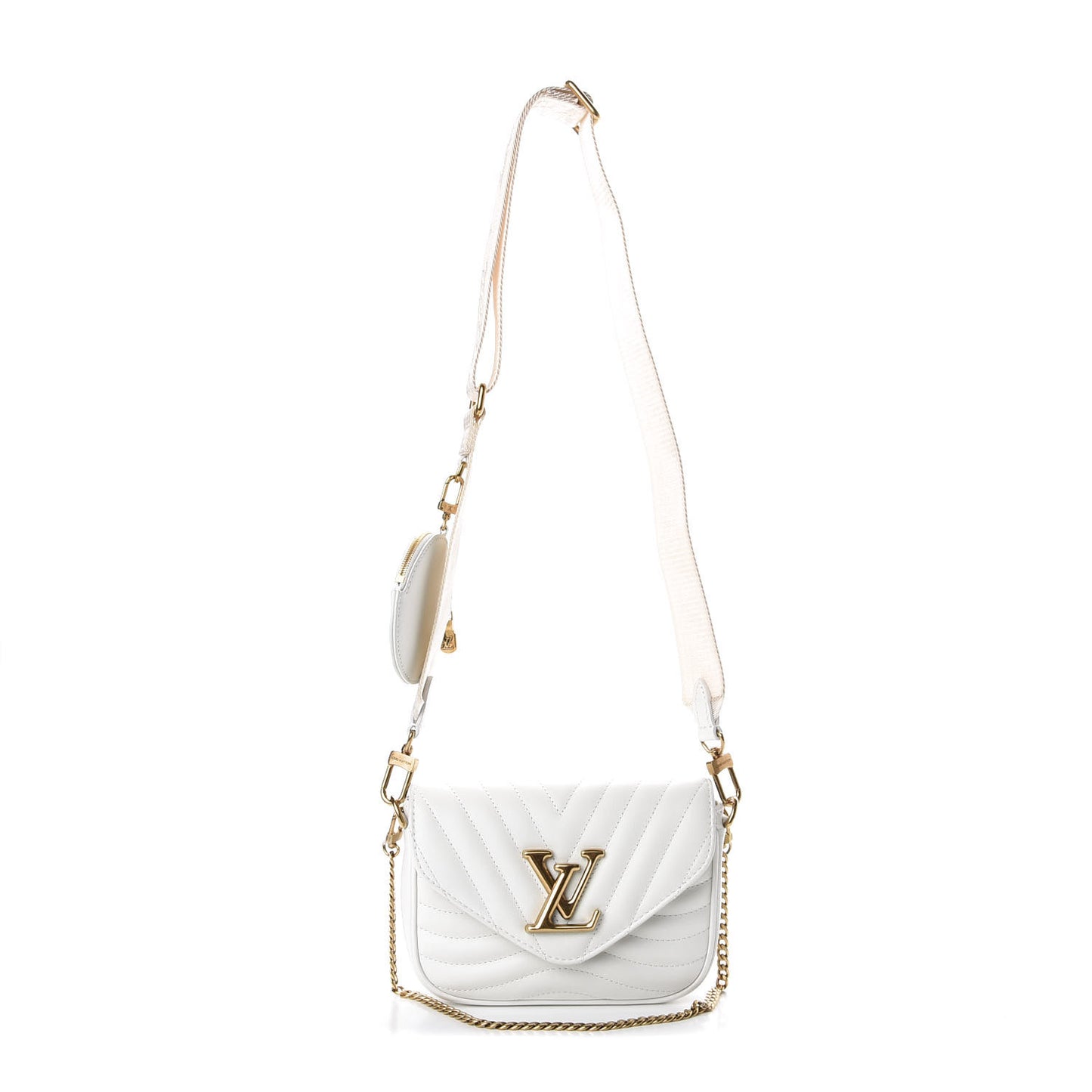 Calfskin New Wave Multi Pochette Snow