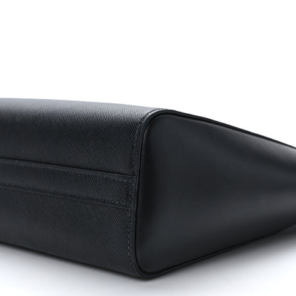 Prada Saffiano Soft Calfskin Small Zippered Tote Black 9 of 11