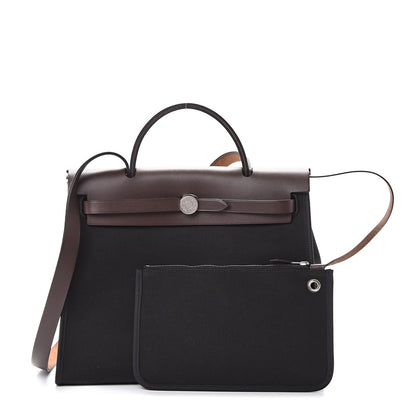 Hermes Toile Vache Hunter Herbag Zip 31 PM Black Ebene 1 of 12