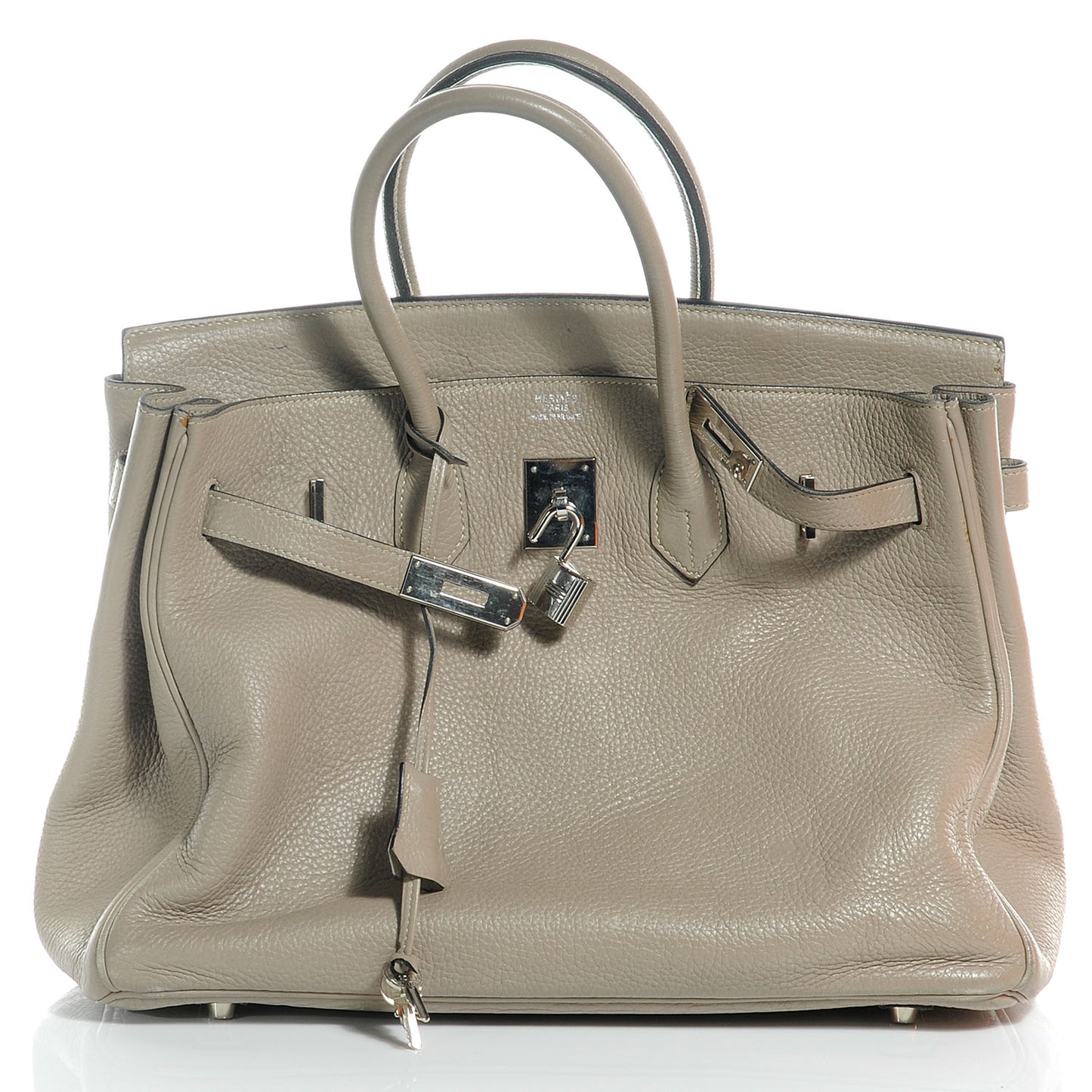 Taurillon Clemence Birkin 35 Gris Tourterelle