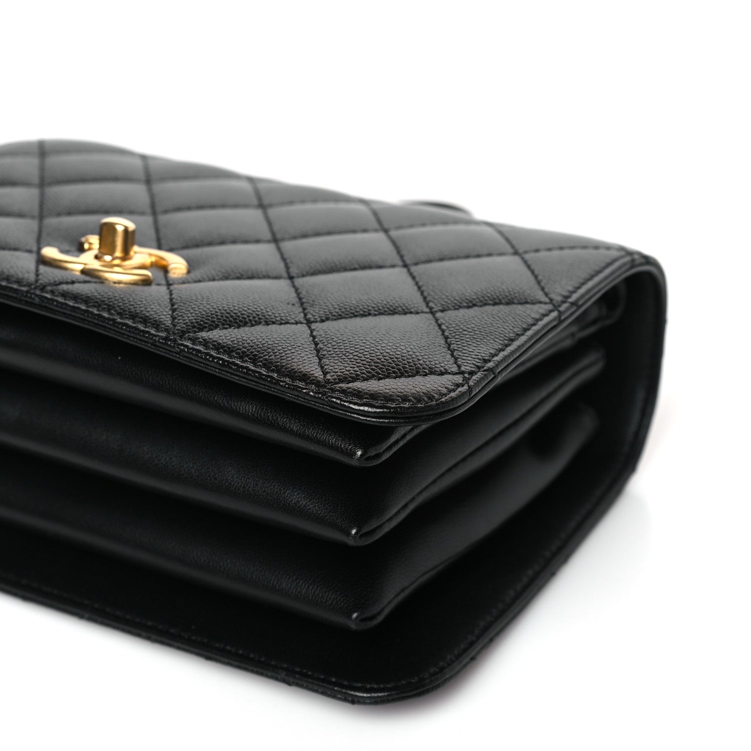 Chanel Caviar Quilted Mini Top Handle Flap Black 9 of 9