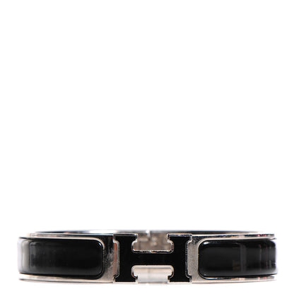 Hermes Enamel Narrow Clic Clac H Bracelet GM Black 1 of 4