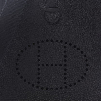Hermes Taurillon Clemence Evelyne TPM Black 10 of 11