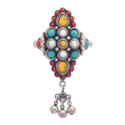 Gucci Sterling Silver Howlite Ring 49 5 1 of 4