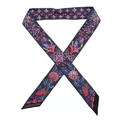 Louis Vuitton Silk Sea Of Love BB Bandeau Navy 1 of 4