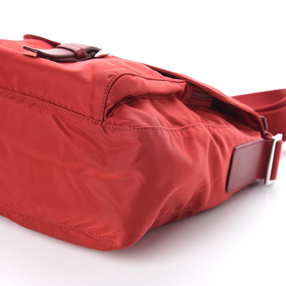 Prada Tessuto Nylon Saffiano Vela Messenger Fuoco 8 of 8