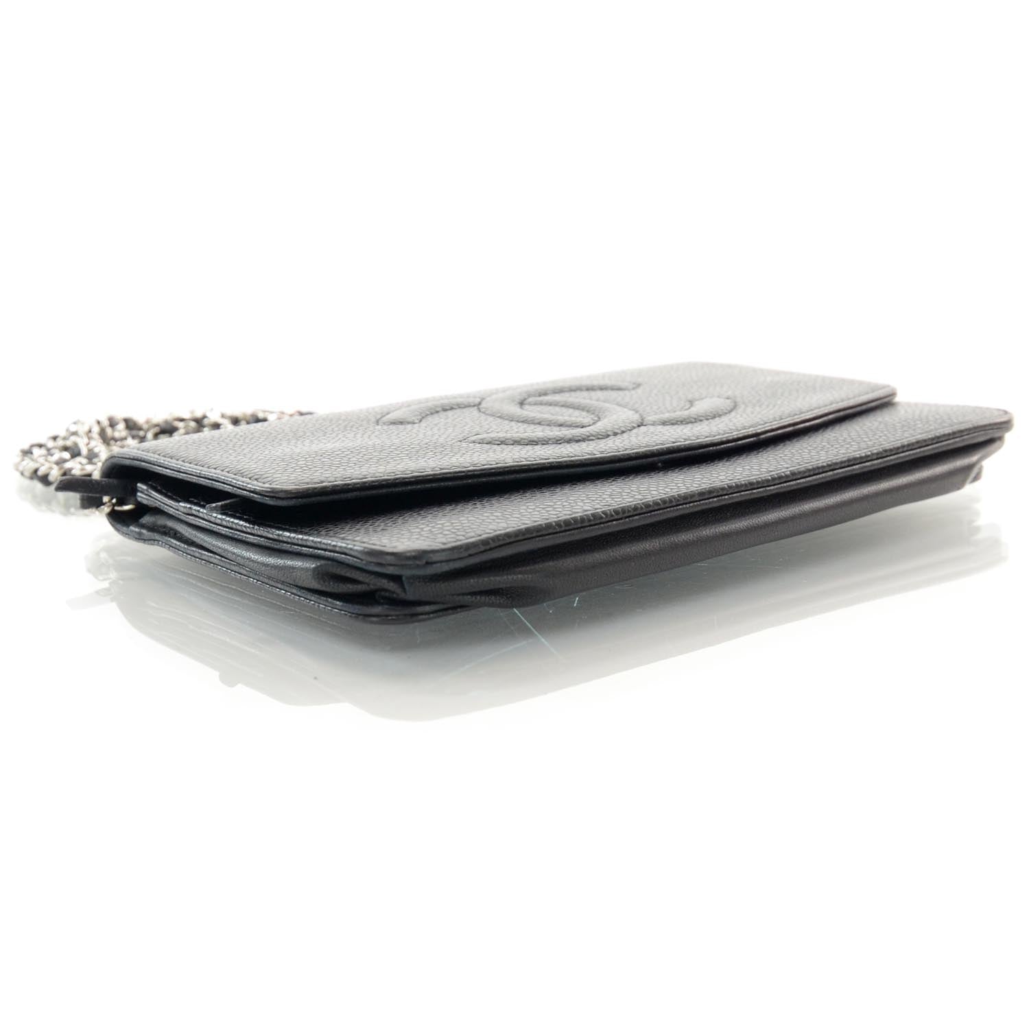 Chanel Caviar Wallet on Chain WOC Black 4 of 7